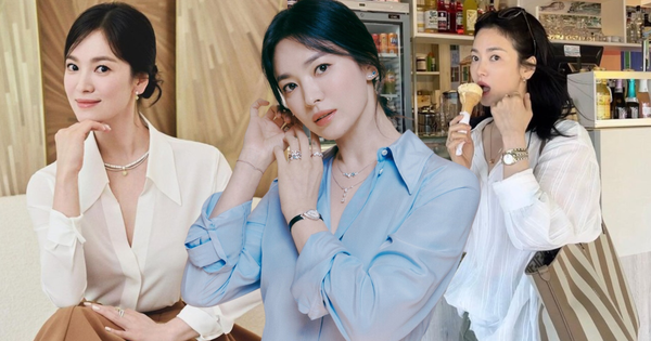 Song Hye Kyo quá đẹp nên chỉ mặc áo sơ mi đơn giản cũng đủ gây thương nhớ!