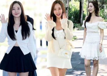 Tham khảo Park Min Young những set váy ngắn trẻ trung cho tuổi U40