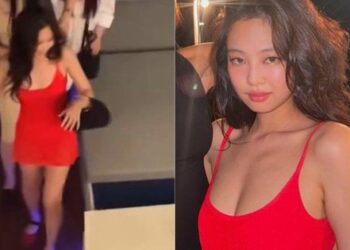 Ảnh nét căng của Jennie váy đỏ, tóc rối, má hây hây: Biểu tượng thời trang mới của chúng ta đây rồi!