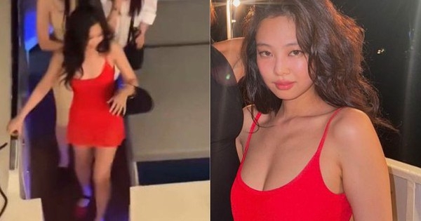 Ảnh nét căng của Jennie váy đỏ, tóc rối, má hây hây: Biểu tượng thời trang mới của chúng ta đây rồi!