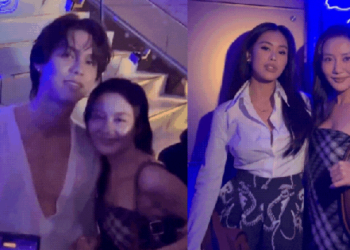Văn Mai Hương chung khung hình rất tình với mỹ nam Thái, cùng lúc so kè visual với Tiên Nguyễn tại event Burberry