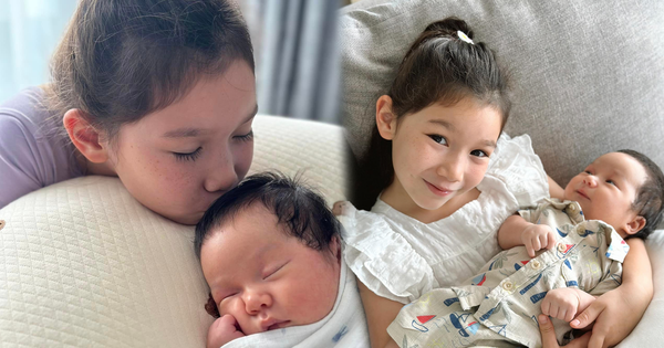 Bận rộn với con trai nhỏ, Hà Anh mong con gái lớn thông cảm, câu trả lời của bé khiến cô thốt lên “Thương quá”