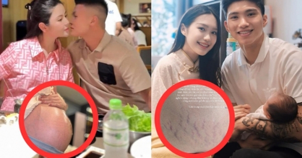 Cách hai nàng WAG hot nhất làng bóng đá khoe vết rạn khi mang bầu: Chu Thanh Huyền xúc động, Doãn Hải My rớm nước mắt ôm Văn Hậu