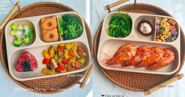 Mẹ áp dụng kỷ luật bàn ăn khắt khe nhưng sự chú ý đổ dồn vào khay cơm, khéo tay bảo sao con ăn giỏi