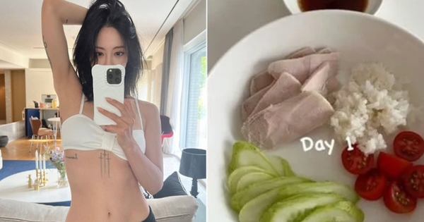Bữa ăn chỉ vỏn vẹn vài thứ, bảo sao mỹ nhân này dù U45 mà body vẫn cực nuột
