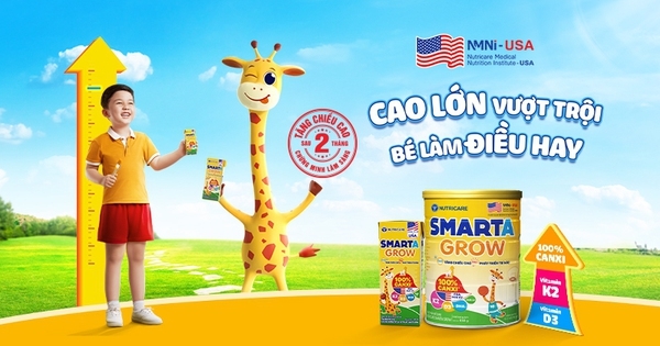 Nutricare Smarta Grow được chứng minh lâm sàng giúp trẻ cao lớn vượt trội sau 2 tháng
