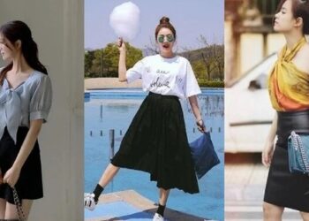 Cách mặc chân váy đen dành cho người thích phong cách tối giản
