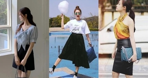 Cách mặc chân váy đen dành cho người thích phong cách tối giản