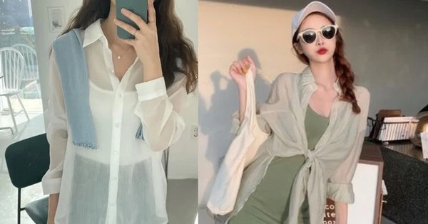 Công thức phối đồ với áo sơ mi voan mỏng cho ngày hè