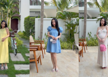 Ái nữ nhà Minh Nhựa bầu bí mà đẹp xỉu, diện Beach Outfit đẹp không thể rời mắt