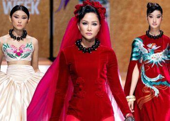 H’Hen Niê gây sốt với tạo hình lạ, body vẫn quyến rũ “hết chỗ chê” khi làm vedette cho NTK Hà Linh Thư