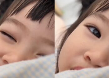 Ánh mắt của em bé ti mẹ khiến bất cứ mẹ bỉm sữa nào cũng tua đi tua lại đoạn clip 17 giây