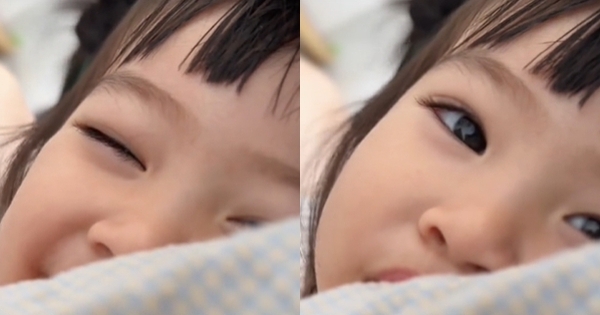 Ánh mắt của em bé ti mẹ khiến bất cứ mẹ bỉm sữa nào cũng tua đi tua lại đoạn clip 17 giây