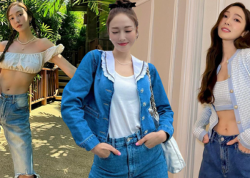 Quần jeans là món thời trang ngoại lệ trong tủ đồ của “công chúa bánh bèo” Jessica Jung