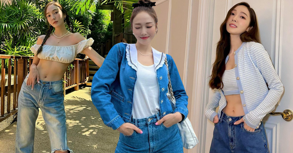 Quần jeans là món thời trang ngoại lệ trong tủ đồ của “công chúa bánh bèo” Jessica Jung