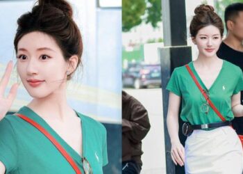 Triệu Lộ Tư mặc xinh hẳn trong phim mới, bất ngờ nhất là vòng eo tí hon, chỉ nằm gọn trong… chiếc tai nghe