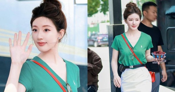 Triệu Lộ Tư mặc xinh hẳn trong phim mới, bất ngờ nhất là vòng eo tí hon, chỉ nằm gọn trong… chiếc tai nghe