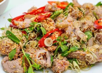 Cách làm dê tái chanh đơn giản tại nhà