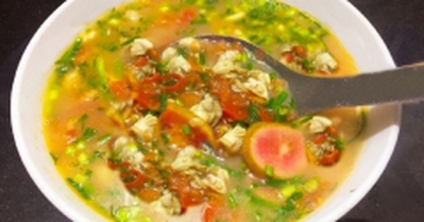 Cách làm canh hến nấu chua đơn giản