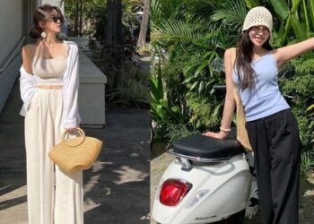 4 cách mặc quần ống rộng nhẹ mát, trẻ trung khi đi du lịch