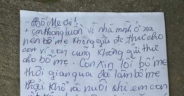 Bé trai gửi thư cảm ơn bố mẹ đi làm xa nuôi mình, dân mạng van xin: “Làm ơn viết cho con vài dòng chữ”
