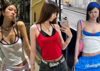 Áo 2 dây luôn là hot item nhưng năm nay phải layer kiểu này mới đúng trend