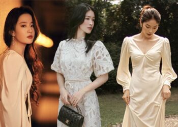 8 mẫu váy trắng duyên dáng, hack tuổi cực khéo, giúp nàng công sở tuổi 30+ mặc đẹp như Lưu Diệc Phi trong phim