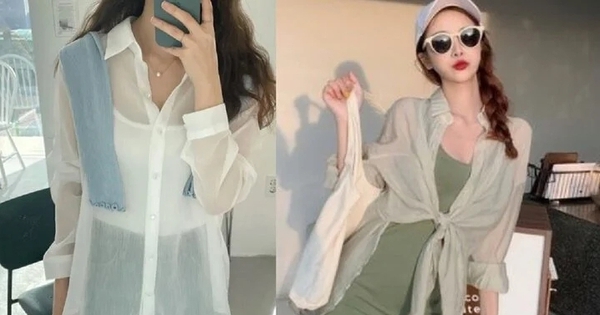 Mách nàng cách diện áo sơ mi voan mỏng vừa đẹp vừa kín đáo