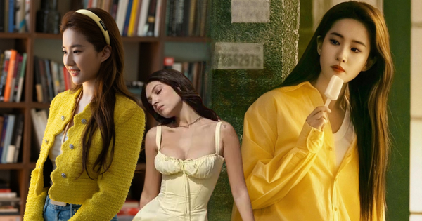 Màu vàng nhạt đang được ưa chuộng trong mùa hè, đây cũng là màu chủ đạo của Lưu Diệc Phi trong “Câu chuyện hoa hồng”