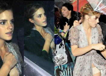 Emma Watson gặp sự cố trang phục nhớ đời với váy xẻ sâu tới rốn