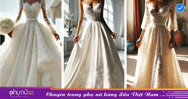 8 mẫu váy cưới cổ điển đang thịnh hành năm 2025