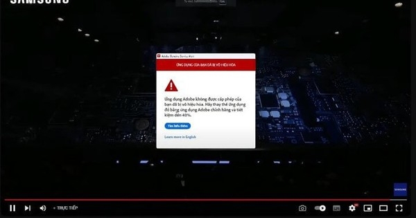 Đang trực tiếp, sự kiện Unpacked của Samsung bị cảnh báo dùng phần mềm lậu