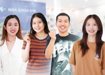 Nha khoa Kim chú trọng niềng răng thoải mái, giúp trẻ tự tin