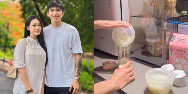 Tiểu thư Hà thành 2k1 khoe góc bỉm sữa, tiện flex lượng sữa hút được, dân mạng khen: “Đoàn Văn Hậu quả là may mắn!”