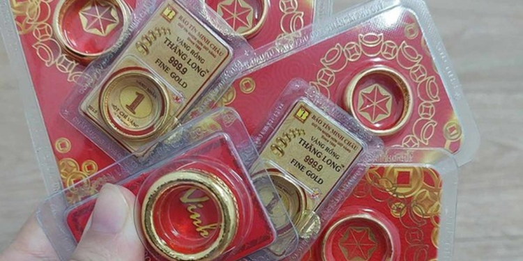 Giá vàng nhẫn tròn trơn lên mức 76,6 triệu đồng/lượng